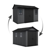 Záhradný domček Keter Newton Plus wide 11x7,5 šedý, s podlahou