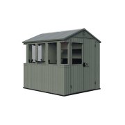 Záhradný domček Keter Potting Shed 2v1 zelený, s podlahou