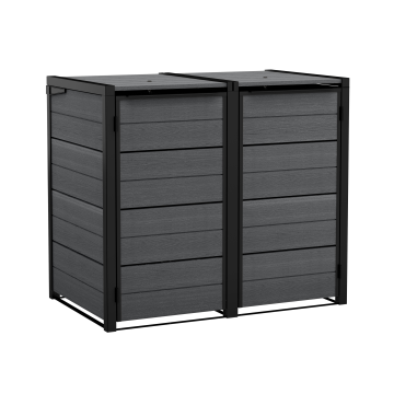 Záhradný box Keter Hide Away na popolnice 240 l šedý