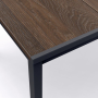 Záhradný stôl Keter Porto 160 walnut black steel