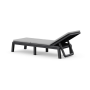 Ležadlo Keter Mallorca grafitové s polstrom