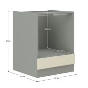 Skrinka dolná, krém vysoký lesk, PRADO 60 DG BB