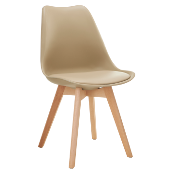 Stolička, cappucino/buk, BALI 3 NEW