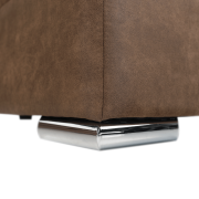 Sedacia súprava, látka hnedá/svetlofialová, pravá, LANZA