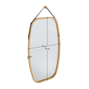 Zrkadlo, prírodný bambus, LEMI 3