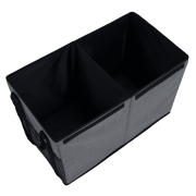 Skladací úložný box, sivá/čierna, DETER