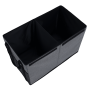 Skladací úložný box, sivá/čierna, DETER