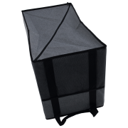 Skladací úložný box, sivá/čierna, DETER