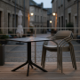 Záhradný stôl, čierna, DENTON NEW