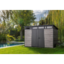 Záhradný domček Keter PENT Signature 11x7 Storm Grey, s podlahou