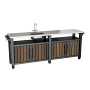 Grilovací stolík Keter UNITY Chef 415 l Walnut