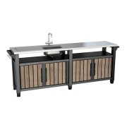 Grilovací stolík Keter UNITY Chef 415 l Ashwood
