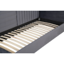Posteľ s roštom, 90x200, sivohnedá Taupe Velvet látka, MEVIA