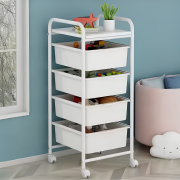 Pojazdný regál, biela, SUFIK