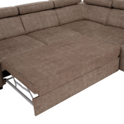 Sedacia súprava, béžová, pravá, MALAGA BIG