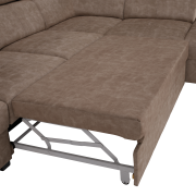 Sedacia súprava, béžová, pravá, MALAGA BIG