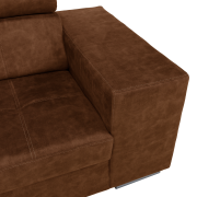 Sedacia súprava, hnedá, ľavá, MALAGA