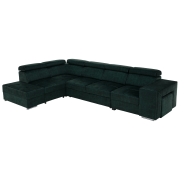 Sedacia súprava, smaragdová, ľavá, MALAGA BIG