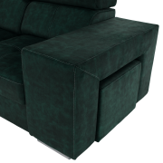 Sedacia súprava, smaragdová, ľavá, MALAGA BIG