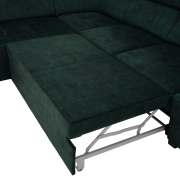 Sedacia súprava, smaragdová, ľavá, MALAGA BIG