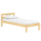 Posteľ s roštom, prírodná, borovicové drevo, 90x200, JONA NEW