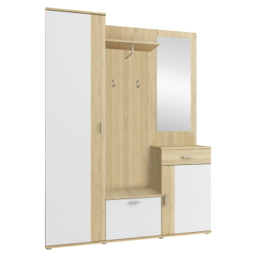 Predsieň, dub sonoma/biela,  AMALIA