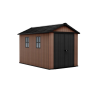Záhradný domček Keter Newton Plus wide 11x7,5 hnedý, s podlahou