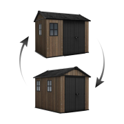 Záhradný domček Keter Apex 7,5 x 9 Walnut, s podlahou