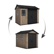 Záhradný domček Keter Apex 7,5 x 9 Ashwood, s podlahou