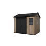 Záhradný domček Keter Apex 7,5 x 9 Ashwood, s podlahou