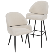 Jedálenská stolička, biela/čierna, SANAKO TYP 1