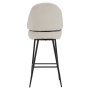 Barová stolička, biela/čierna, SANAKO TYP 2