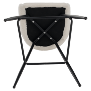 Barová stolička, biela/čierna, SANAKO TYP 2