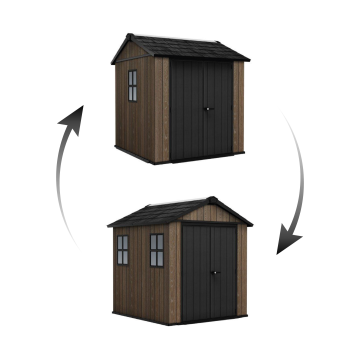 Záhradný domček Keter Apex 7,5 x 7 Walnut, s podlahou