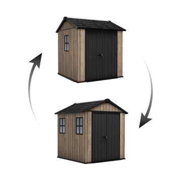 Záhradný domček Keter Apex 7,5 x 7 Ashwood, s podlahou