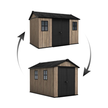 Záhradný domček Keter Apex 7,5 x 11 Ashwood, s podlahou