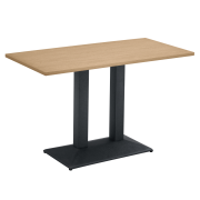 Jedálenský bistro stôl, dub sonoma/čierna, 120x60 cm, RINALDO TYP 2
