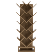 Regál, hnedosivý dub, VEVEY