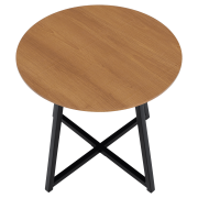 Príručný stolík, dub/čierna, DELIK