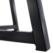 Príručný stolík, dub/čierna, DELIK