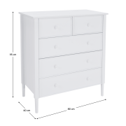 Komoda, biela, TEANA