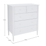 Komoda, biela, TEANA