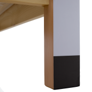 Montessori posteľ, prírodná/biela/čierna, 90x200, FUTAL