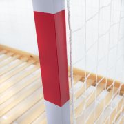 Montessori posteľ, prírodná/biela/modrá/červená, 90x200, FUTAL