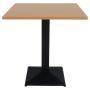 Jedálenský bistro stôl, dub sonoma/čierna, 70x70 cm, RINALDO TYP 1