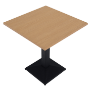 Jedálenský bistro stôl, dub sonoma/čierna, 70x70 cm, RINALDO TYP 1