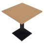 Jedálenský bistro stôl, dub sonoma/čierna, 70x70 cm, RINALDO TYP 1