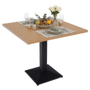 Jedálenský bistro stôl, dub sonoma/čierna, 70x70 cm, RINALDO TYP 1