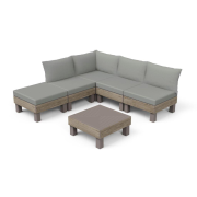 Záhradný nábytok Keter Elements 5-miestny modulárny set ashwood