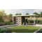 drevený domček KARIBU KERKO 3 + prístavok 280 cm (82937) terragrau LG2959